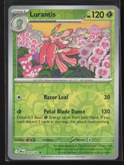 Lurantis Uncommon SV10: Destined Rivals 014/182 NM Pokemon Card Reverse Holo - Image 1
