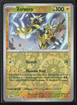 Zeraora Rare SV10: Destined Rivals 078/182 NM Pokemon Card Reverse Holo - Image 1