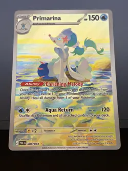 Primarina 088/084 Pitch Black Illustration Rare Pokemon Card - Image 1