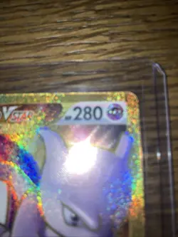 Pokemon Go Mewtwo VSTAR Gold Secret Rare Card 086/078 - Image 4