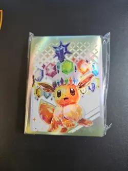 Pokemon Prismatic Evolutions ETB Eevee Card Sleeves 65 Count New - Image 1