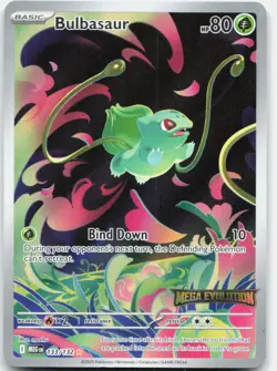Bulbasaur (Mega Evolution Stamped) 133/132 Holo Misc Cards & Products NM - Image 1