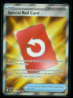 Pokemon SPECIAL RED CARD 113/086 - Chaos Rising - RARE FULL ART - MINT - Image 1