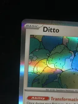 Pokemon TCG Ditto Scarlet Violet 151 Holo Card 132/165 Rare - Image 2