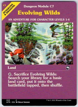 Evolving Wilds (Dungeon Module) 353 Adventures in the Forgotten Realms MTG NM - Image 1