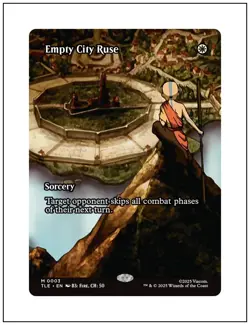 Empty City Ruse, Borderless Art, Avatar, Magic the Gathering MTG NM - Image 1