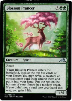 Blossom Prancer 175 UC Kamigawa: Neon Dynasty NM MTG - Image 1
