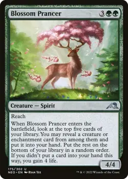 Blossom Prancer 175 UC Kamigawa: Neon Dynasty NM MTG - Image 4