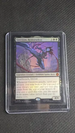 MTG Magic the Gathering Marvel's Spider-Man Gwenom, Remorseless 286 Foil Promo - Image 3