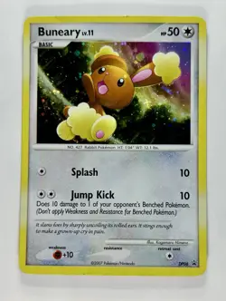 Buneary 2007 Pokemon Diamond & Pearl Black Star Promos #DP06 * Damaged - Image 1