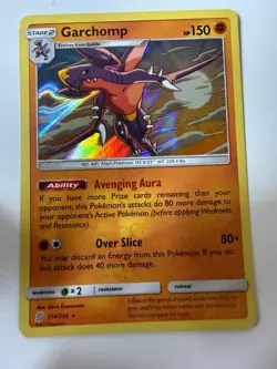 Garchomp 114/236 Holo Rare Unified Minds Pokemon Holo Near Mint - Image 1