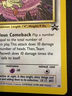 Team Rocket's Meowth 18/53 Wotc Promo Regular - Image 4