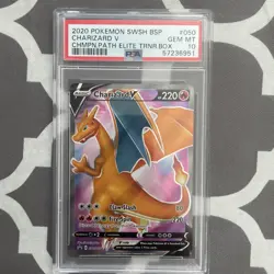 Charizard V SWSH050 SWSH: Sword & Shield Promo Cards Holo PSA 10 - Image 1