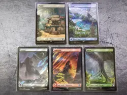 Magic MTG Final Fantasy Collector's Surge Foil Land Full Set RESERVED - Image 1