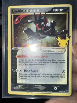 2021 Pokemon Celebrations Greninja Gold Star SWSH144 Black Star Promo SEALED NEW - Image 1