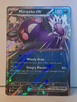 Pokemon Morpeko EX 55/84 Pitch Black Double Rare Holo - Image 1