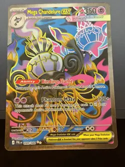 Mega Chandelure ex 099/084 Me05: Pitch Black Holo - Image 1