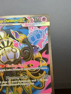 Mega Chandelure ex 099/084 Me05: Pitch Black Holo - Image 2