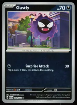 Gastly 048/088 Common Perfect Order Pokemon Reverse Holo Near Mint - Image 1
