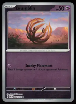 Bramblin 046/094 Common Phantasmal Flames Pokemon Reverse Holo Near Mint - Image 1