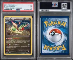 2015 Pokemon XY Flygon 110/160 Cosmos Holo Primal Clash SWIRL PSA 5 Low Pop Rare - Image 3