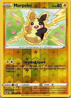 Morpeko 109/264 Common Fusion Strike Pokemon Reverse Holo Near Mint - Image 1