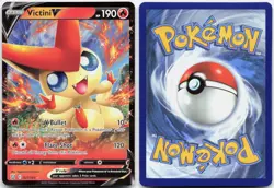 VICTINI V 021/163 HOLO BATTLE STYLES POKEMON NEAR MINT - Image 1