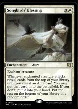 Songbirds' Blessing #7 MTG Wilds of Eldraine NM X1 - Image 1