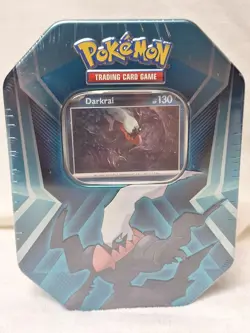 Pokemon TCG Darkrai Pitch Black Triple Whammy Tin Factory Sealed - Image 1