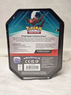 Pokemon TCG Darkrai Pitch Black Triple Whammy Tin Factory Sealed - Image 5