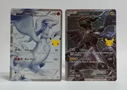Pokemon TCG Celebrations 25th Anniversary Reshiram 113/114 & Zekrom 114/114 NM - Image 1