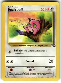 Jigglypuff 54/64 Common Jungle Pokemon Unlimited Lightly Played - Image 1