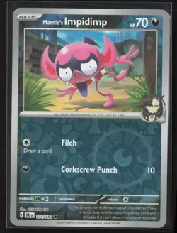 Marnie's Impidimp Common SV10: Destined Rivals 134/182 NM Pokemon Reverse Holo - Image 1