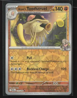 Arven's Toedscruel Uncommon SV10: Destined Rivals 110/182 NM Reverse Holo - Image 1