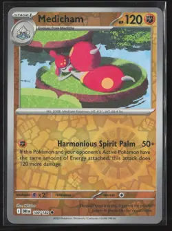 Medicham 100/182 Uncommon Destined Rivals Pokemon Reverse Holo Near Mint - Image 1