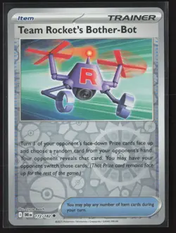 Team Rocket's Bother-Bot 172/182 Destined Rivals Pokemon Reverse Holo NM - Image 1