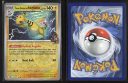 Team Rocket's Ampharos 074/182 Uncommon Destined Rivals Pokemon Reverse Holo NM - Image 3