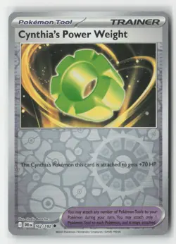 Cynthia's Power Weight 162/182 Uncommon Destined Rivals Pokemon Reverse Holo NM - Image 1