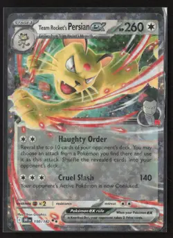 Team Rocket's Persian ex 150/182 Double Rare Destined Rivals Pokemon Holo NM - Image 1