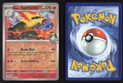 Ethan's Typhlosion 034/182 Rare Destined Rivals Pokemon Reverse Holo Near Mint - Image 3