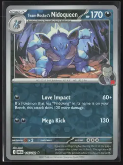 Team Rocket's Nidoqueen Uncommon SV10: Destined Rivals 116/182 NM Reverse Holo - Image 1