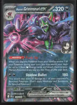 Marnie's Grimmsnarl ex Double Rare SV10: Destined Rivals 136/182 NM Pokemon - Image 1