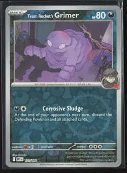 Team Rocket's Grimer SV10: Destined Rivals 123/182 NM Pokemon Reverse Holo - Image 1