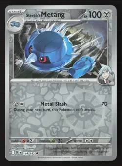 Steven's Metang Uncommon SV10: Destined Rivals 144/182 NM Pokemon Reverse Holo - Image 1