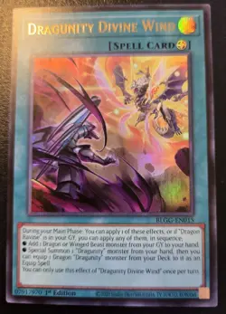 Dragunity Divine Wind BLGG-EN015 1st Ed. Ultra Rare Glorious Gallery Yu-Gi-Oh! - Image 1