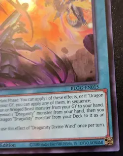 Dragunity Divine Wind BLGG-EN015 1st Ed. Ultra Rare Glorious Gallery Yu-Gi-Oh! - Image 5