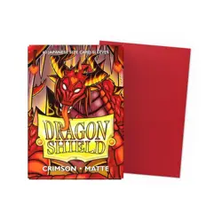 Dragon Shield 60CT Japanese Matte Sleeves - Crimson - YuGiOh TCG - Image 1