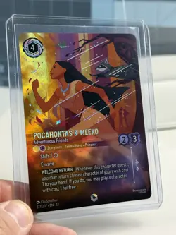 Lorcana Pocahontas & Meeko ENCHANTED 227/207 Attack of the Vine Prerelease - Image 1