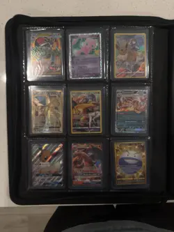 Pokemon TCG Binder Page Lot - English Foil Cards: Charizard Mew Pikachu - Image 2