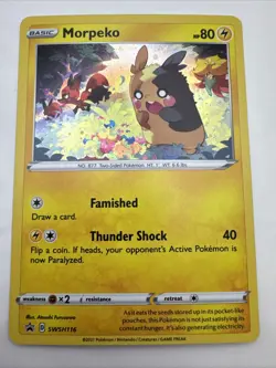 Pokemon Morpeko TCG SWSH116 Black Star Promo Holo Card - Image 1